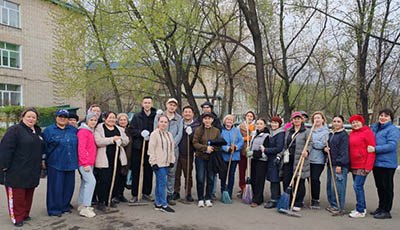 «№23 орта мектеп» КММ-де ұжым кезекті сенбілік өткізді