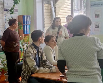 30 Сәуірде №23 мектеп түлектері және олардың ата аналары Петропавл қаласының кәсіптік даярлық және сервис колледжіне барды