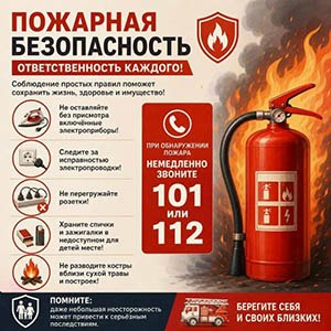 Пожарная безопасность — ответственность каждого!