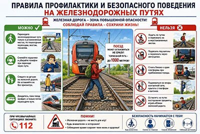Безопасность на железной дороге — ответственность каждого!