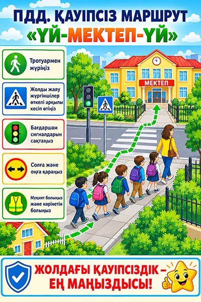 Петропавл қаласының "№ 23 орта мектебі " КММ сыныбының 1 "В" оқушылары Жол қозғалысы ережелері бойынша іс-шараға қатысты